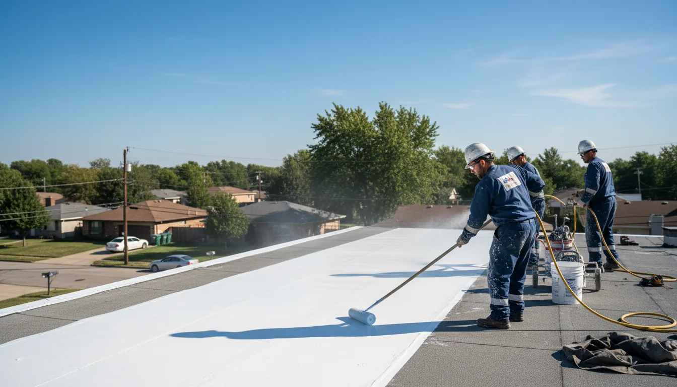 Commercial roof coating in Canastota, NY near me
